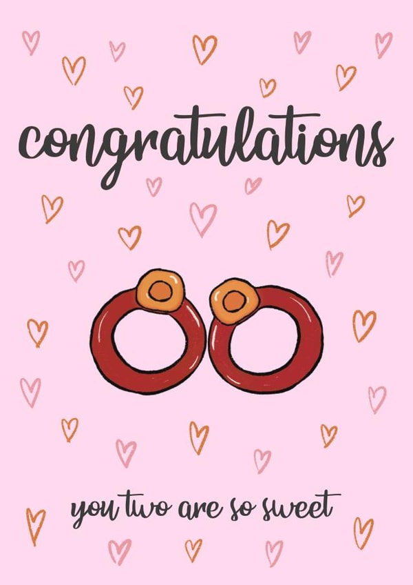 Sweetie Engagement Card  created by Pitstop Press 