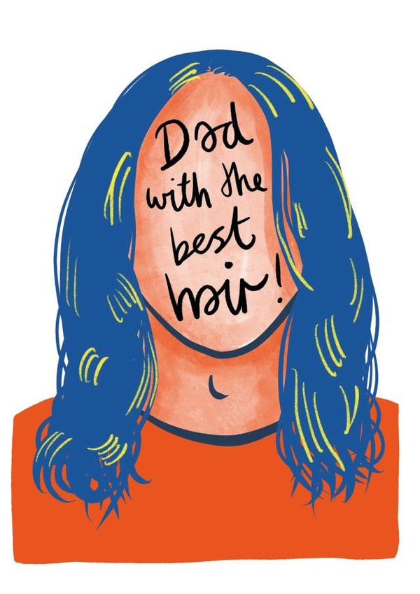 Father’s Day Dad with the Best Hair created by Debmon Design