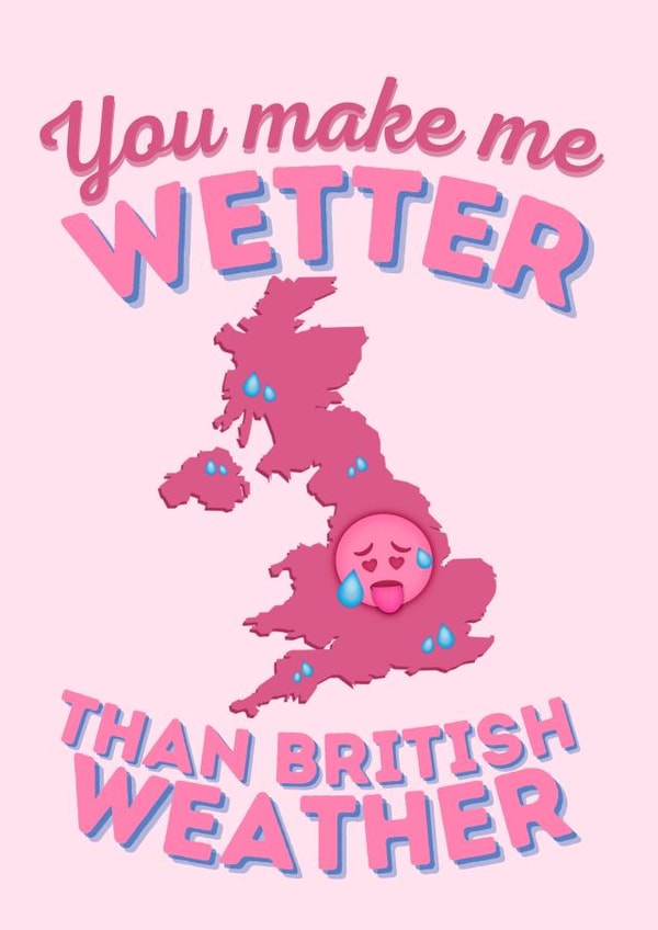 Wetter Than British Weather Card created by Esther the Sketcher