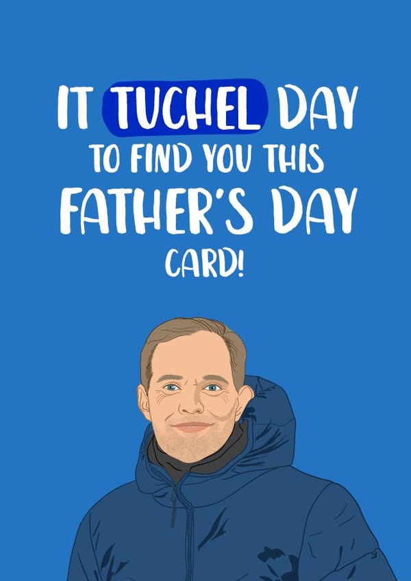 Funny Chelsea Football Father's Day Card created by The Cake Thief