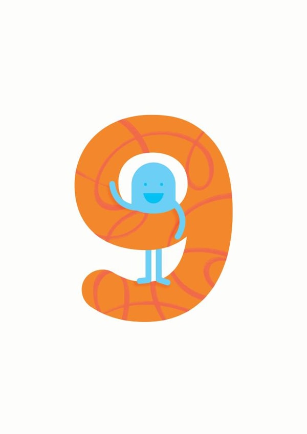 9th Birthday Card 1001 created by Hello Squid