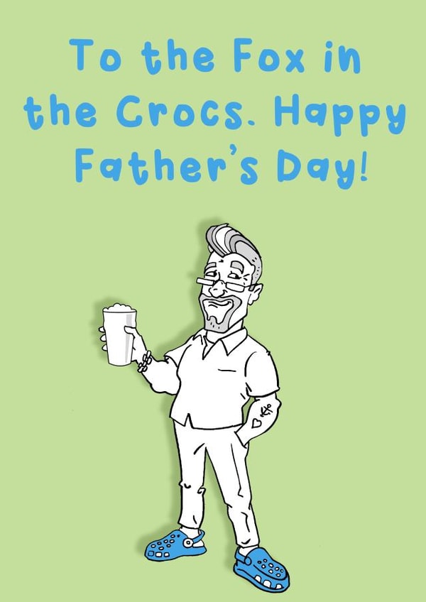 Happy fathers day crocs created by Studio Beastly.
