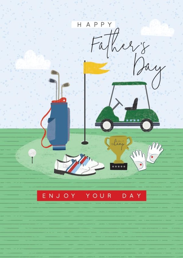 Happy Fathers Day Golf created by Laura Darrington Design Ltd.