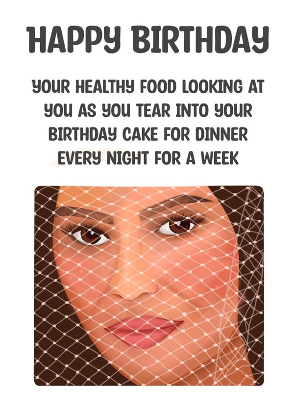 Kylie Jenner Funny Birthday Card created by Sarah Stephenson