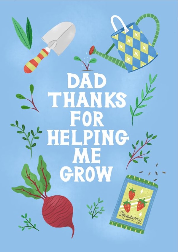 Dad card gardening  created by Katie Brookes