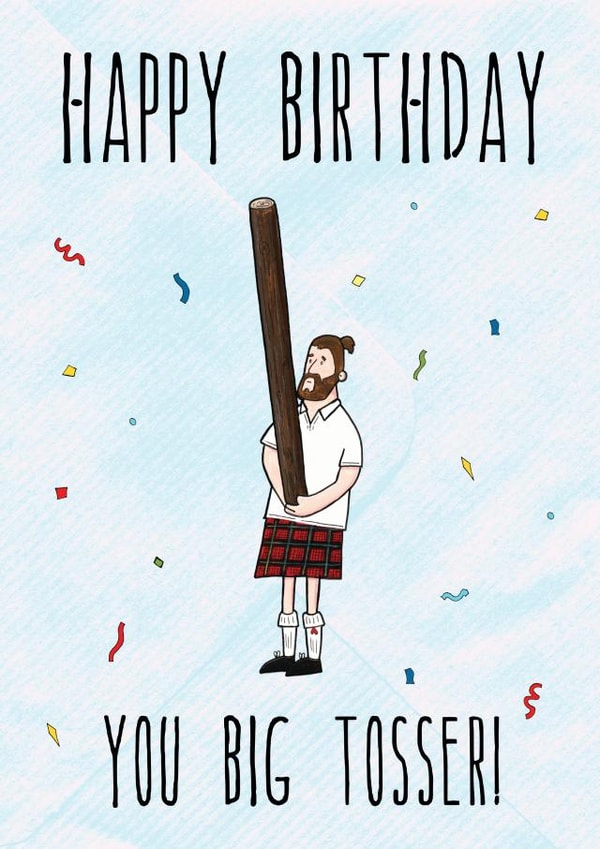 Big Tosser created by Martyn Scribbler Illustration