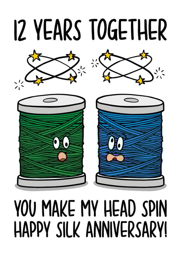 Silk 12 Year Anniversary Card created by TeePee Creations