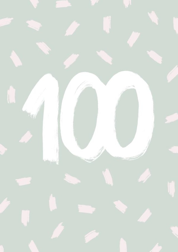 Colourful 100th birthday card 1001 created by DaphneRosa