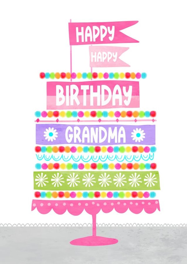 Happy Birthday Grandma created by Jay Design