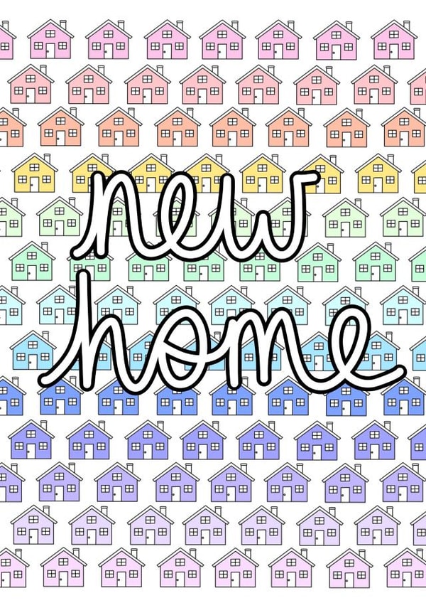 New Home Rainbow Card created by #CreatewithBrodie