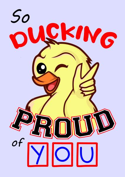 Gratis Fucky ducky gefeliciteerd Plaatje | Deel via WhatsApp & Social Media