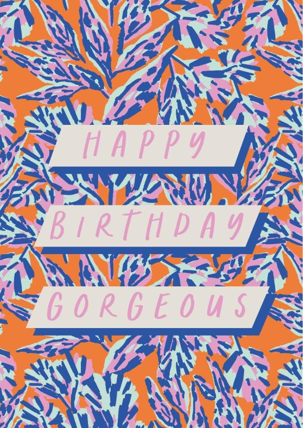 Pretty Birthday Card - For Her - Botanical created by Kattern Design