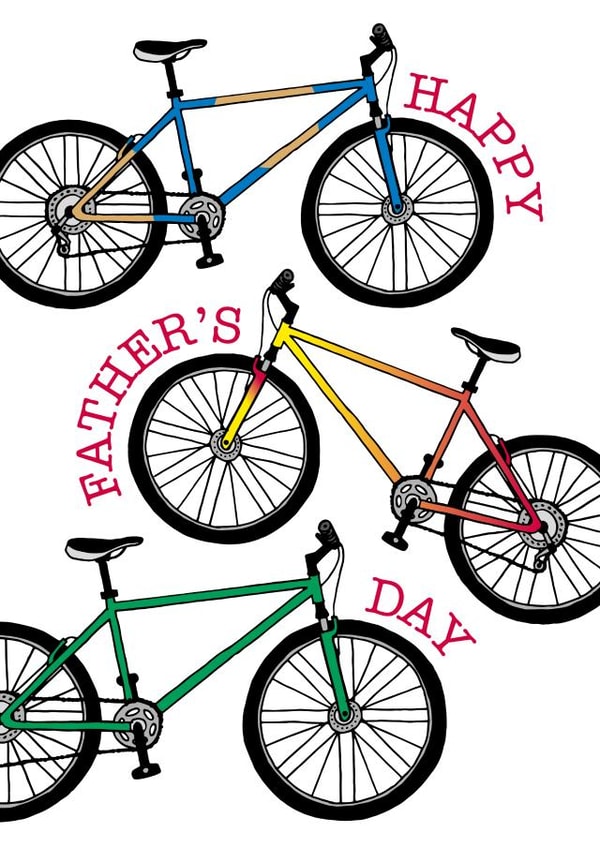 Happy Father's Day Bicycle Card created by Gellie Design