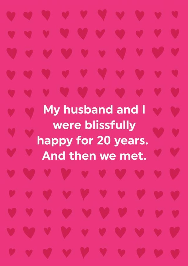 Funny Husband Greeting Card created by Brainbox Candy