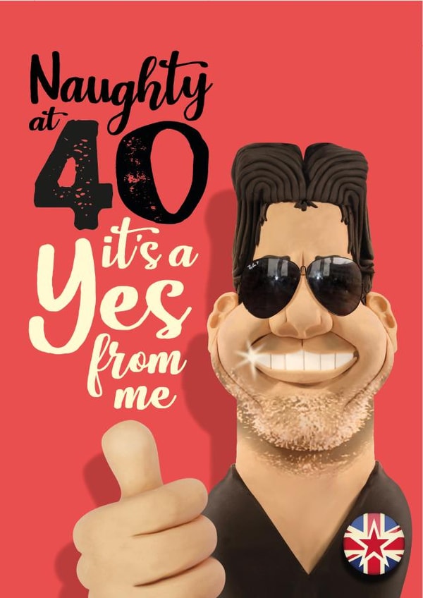 You’ve got talent at 40. Funny 40th birthday card created by The Supermodels