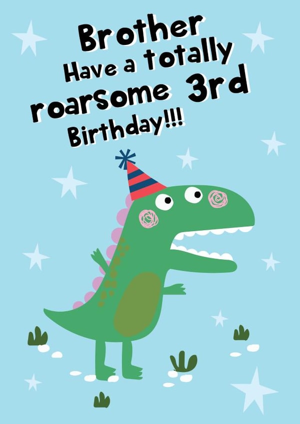 Brother Roarsome 3rd Birthday created by @Laura Lonsdale Designs