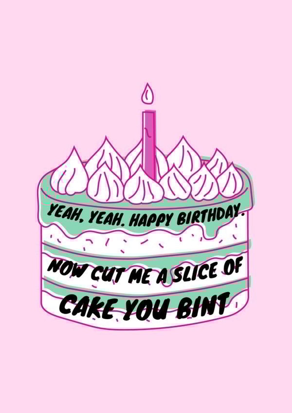 Happy Birthday Bint Cake created by Fidler's Thoughts