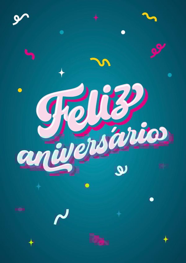 Spanish Happy Birthday type card Feliz aniversario type card created by Pens & Pixels