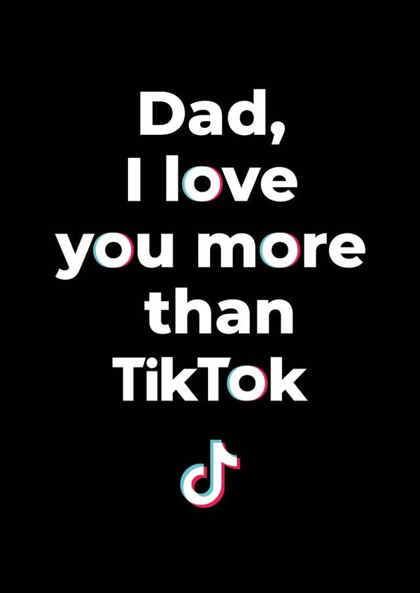 Love you more than TikTok created by Ginger Ink Design