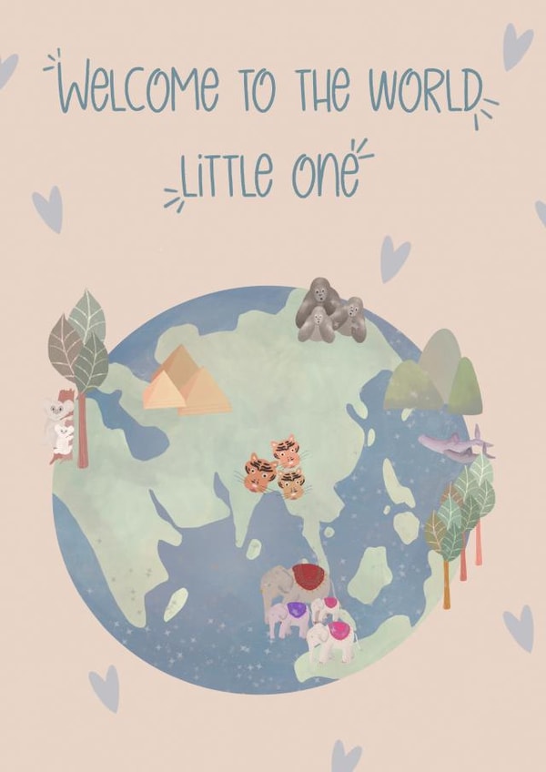 Welcome to the world little one created by Sherbet Lemons