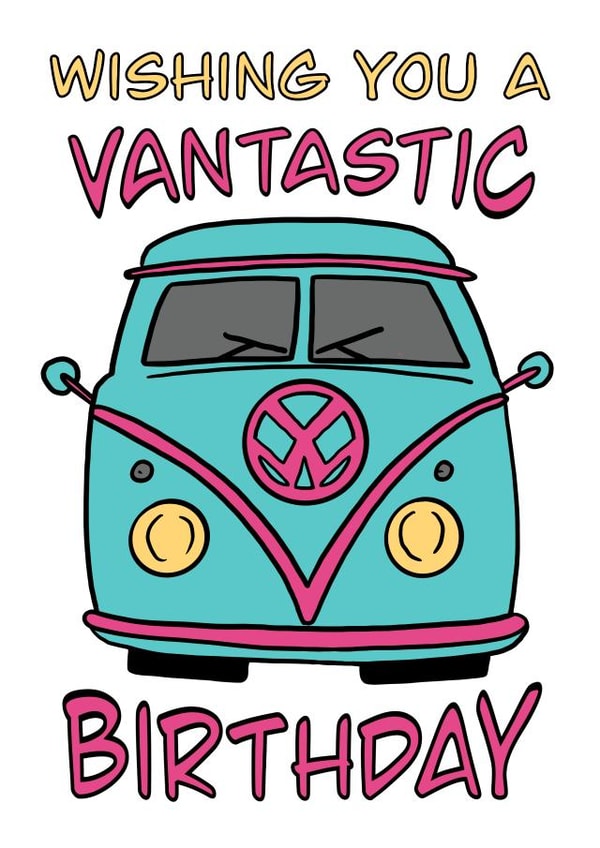 Vantastic Birthday Card created by Lou Longworth