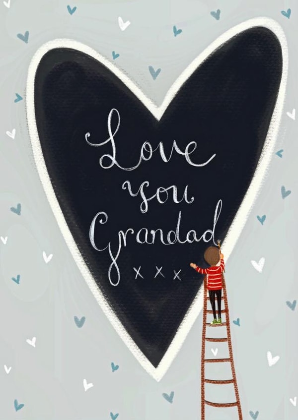 Love you Grandad created by Love Lucy Illustration