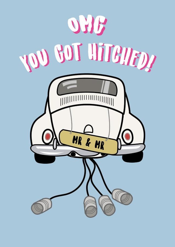 Mr and Mr You Got Hitched - Wedding Card created by @Laura Lonsdale Designs