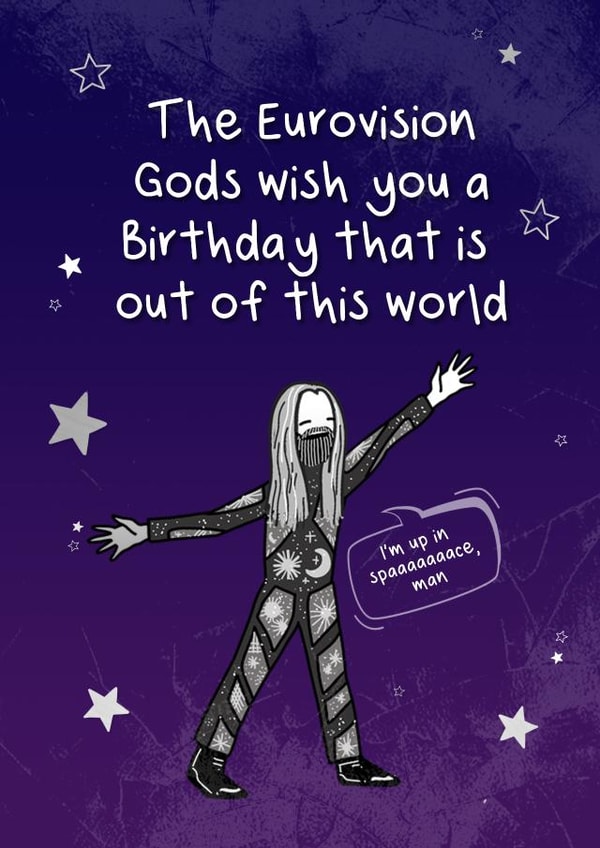 Eurovision Birthday Card created by @MarcoLooks