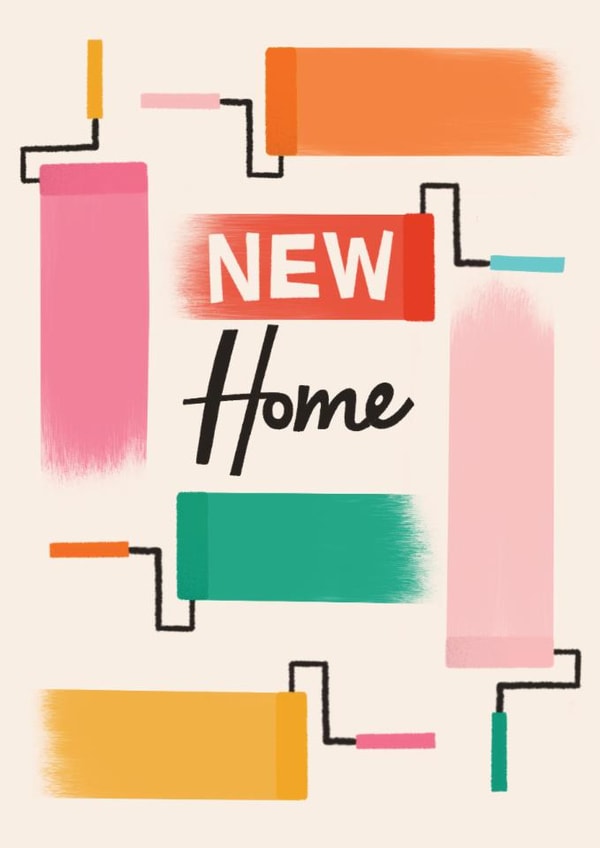 DIY New Home Card -  Paint Swatches - New Home created by AbiGoLucky