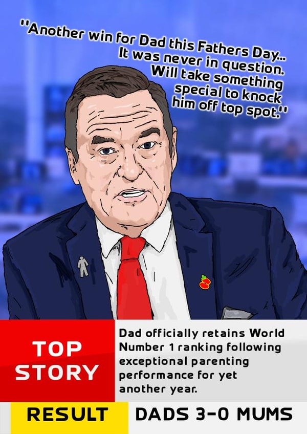 Stelling Soccer Father's Day Card created by NotNiceThings