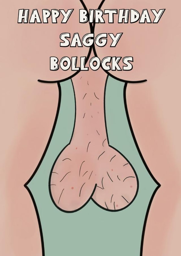 Funny birthday card  created by Cheeky Cards by Ginger