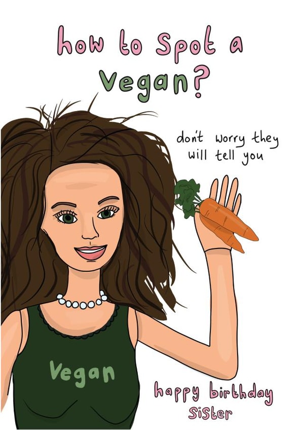 How to spot a vegan?  created by The Secret Sausage 
