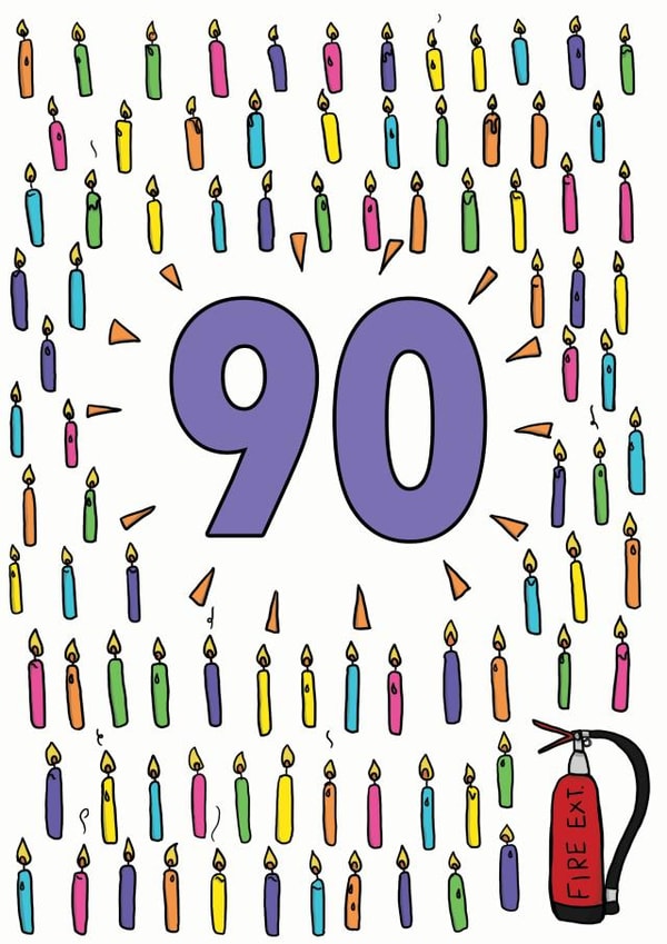 Fun 90th Birthday Card created by Kat Willott