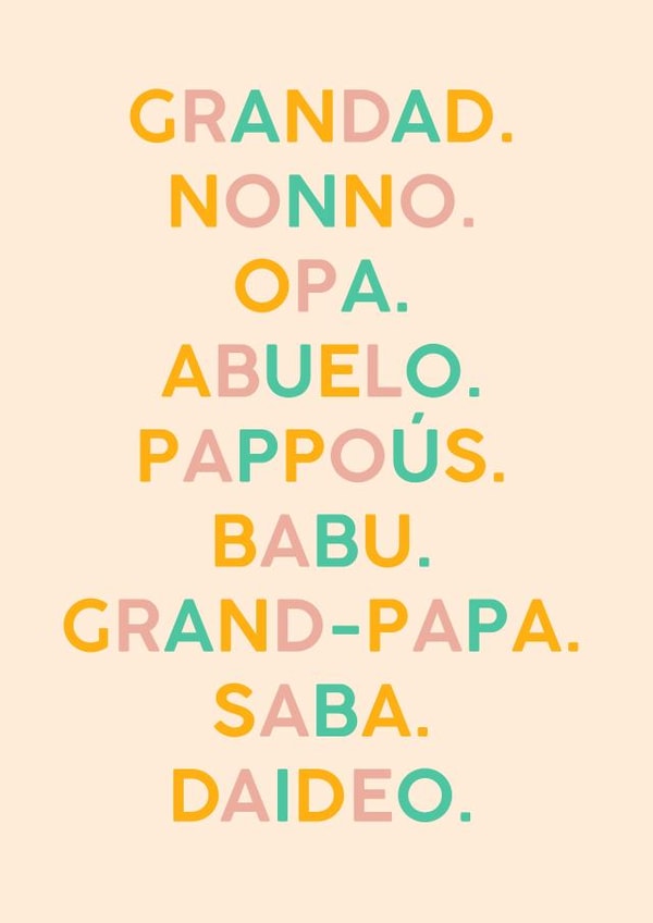 Grandad Around The World created by Lisa Wardle