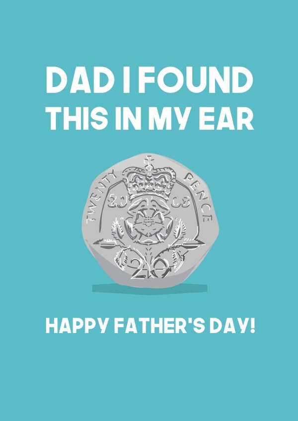 Dad magic trick Father's Day card created by WillyBee