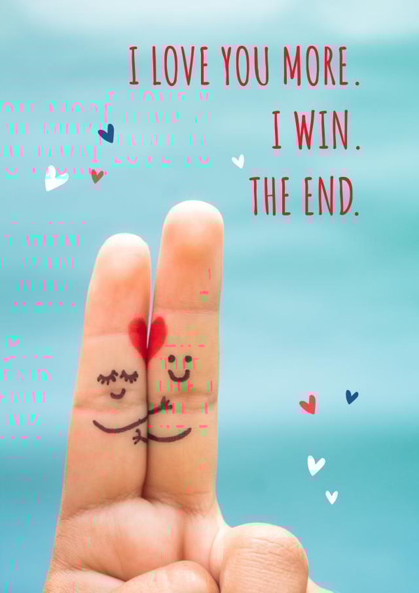 Romantic and funny love card created by FairMail