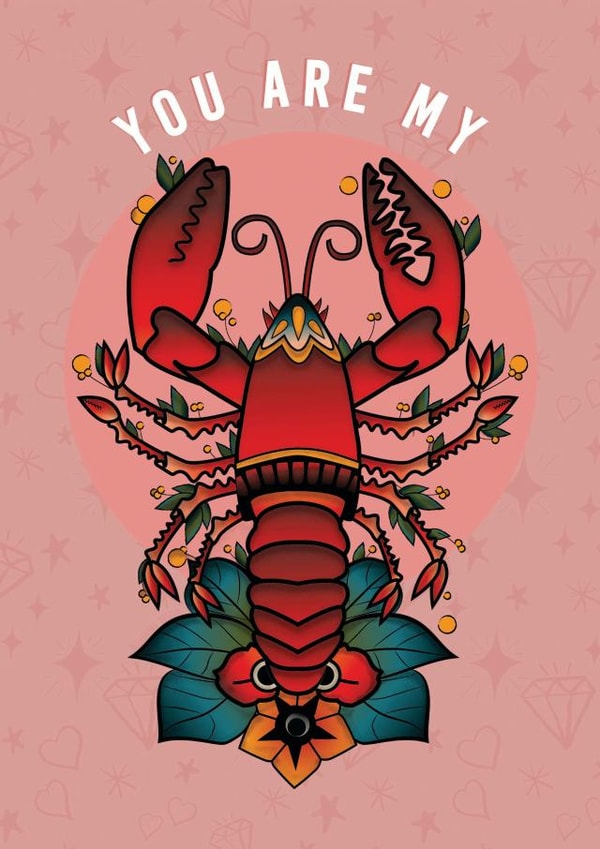 You Are My Lobster Card created by Bower