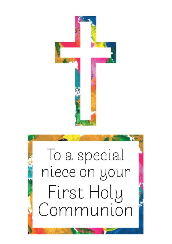 Niece First Holy Communion Card created by size3art