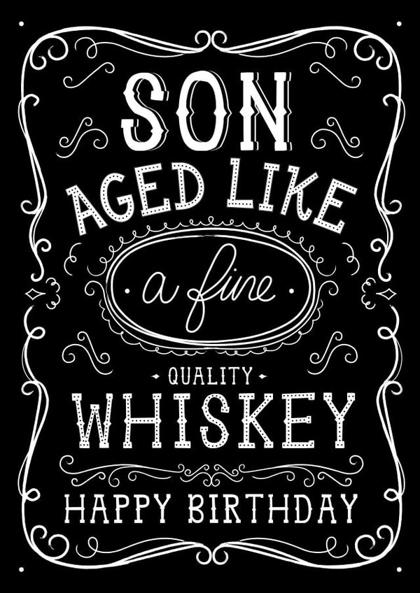 Son Birthday Jack Daniels Whiskey Card created by  la la la     Designs