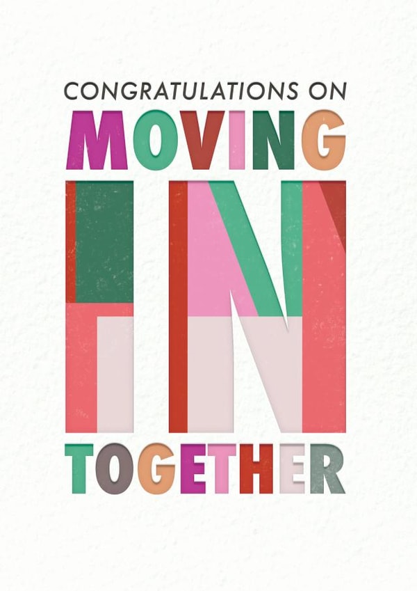 Congratulations on moving in together created by Rebecca Prinn