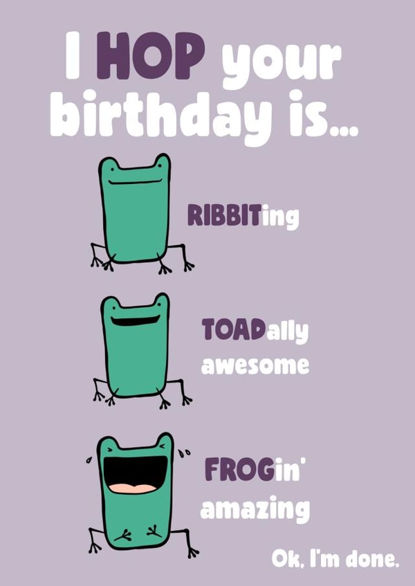 Hoppy birthday created by Daniella Illustrates 