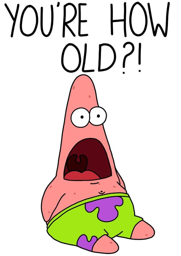 Patrick Star SpongeBob birthday card created by rcdesigns