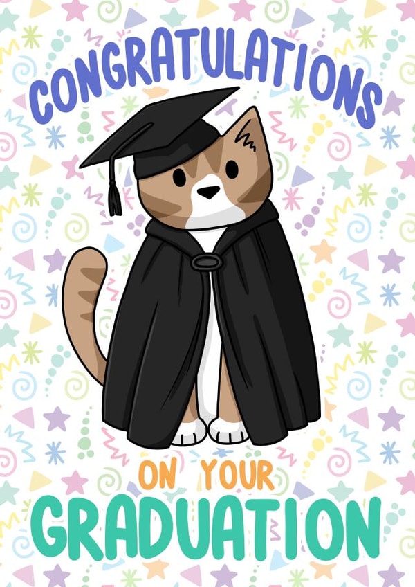 Congratulations Cat Graduation created by Doodlecats