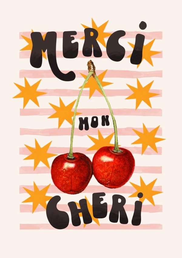 Merci mon Cheri - Thank you so much created by Kate Fox