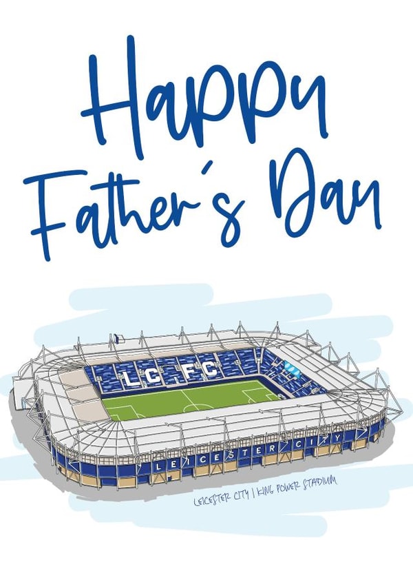 Leicester City Father's Day Card created by Moo & Snip