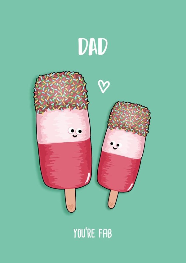 Fab dad  created by Back to the drawing board illustration 