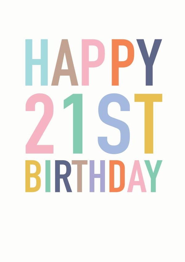 Happy 21st Birthday created by Studio 9