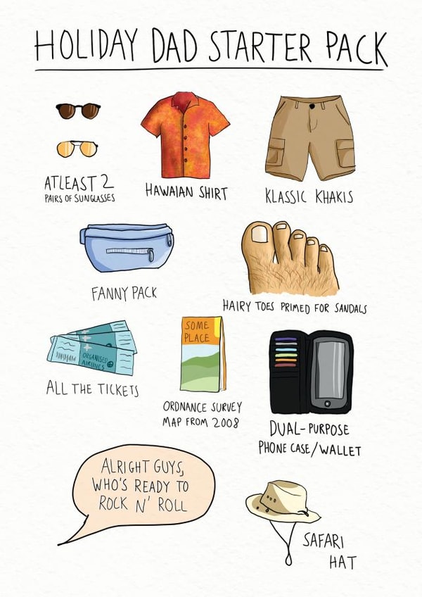 Holiday Dad Starter Pack Father's Day created by Cynicards