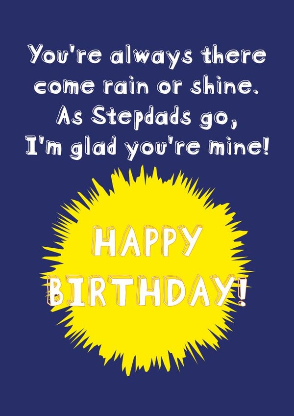 Stepdad Birthday Card created by size3art