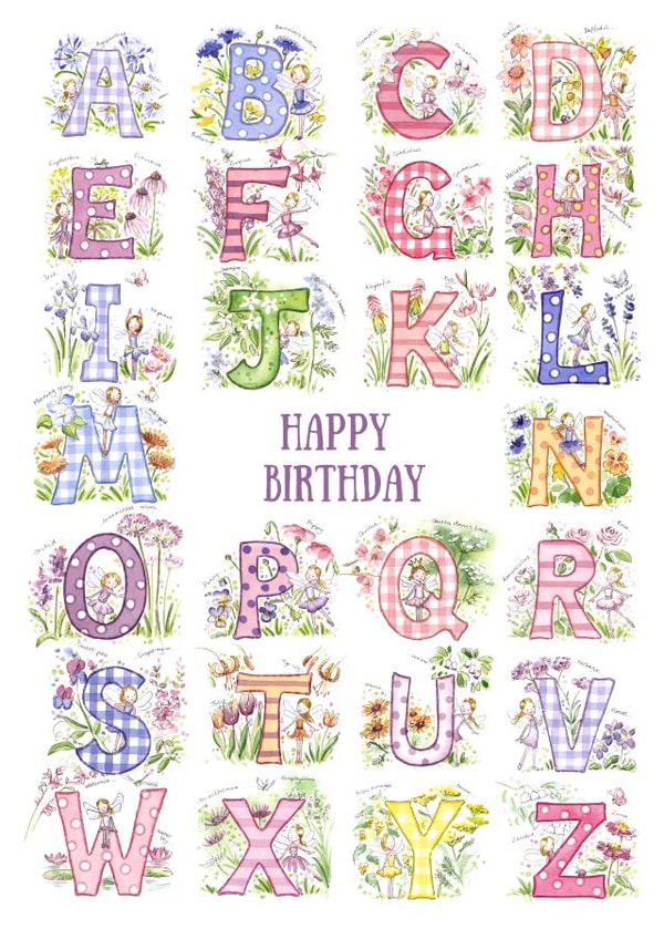 Flower Fairy Alphabet created by Kate Garrett